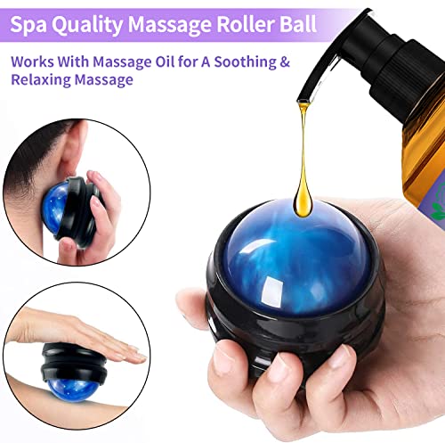 3 Pack Massage Oil for Massage Therapy,Sore Muscle Arnica Oil & Relaxing Lavender Oil & Ginger Oil Lymphatic Drainage & Massage Ball,Spa Massage Kit Christmas Gifts Stocking Stuffers for Men Women - Image 6