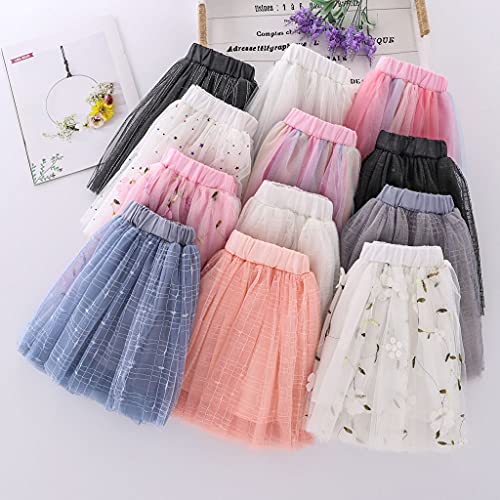 Soft Plaid Tulle Tutu Skirt For Toddlers Girls Princess Dress Up,Classic Black,1-2T #TOP5