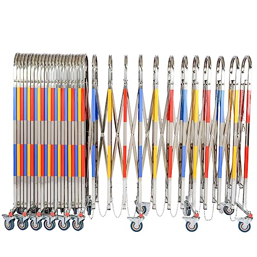 Barrière d'avertissement flexible industrielle à roulettes pour baliser une route fermée