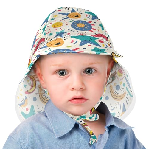Cartoon Cute Sun Clouds Childish Infant Toddler & Kids Sunhat Boys Summer Hats Toddler Girl UV Protection Adjustable Traveling Camping2