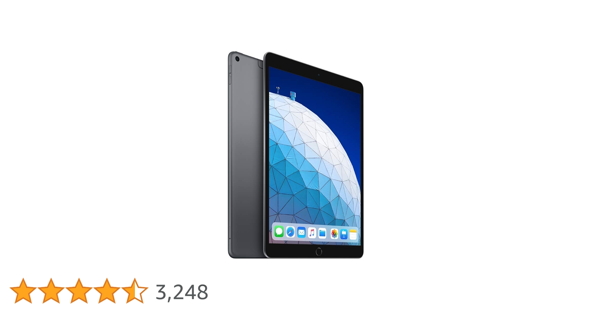 2019 Apple iPad Air (10.5-inch, Wi-Fi + Cellular, 256GB) Space