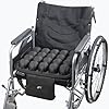 JFT Automatic Inflatable Massage Seat Cushion for Wheelchairs, Office Chairs & Car Seats,Air Pads for Tailbone Pain Relief Black 17.7x16.1 Inches USB-Powered