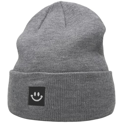 Image of 55cube Knit Beanie Hat Cuffed Plain Skull Cap for Men Women