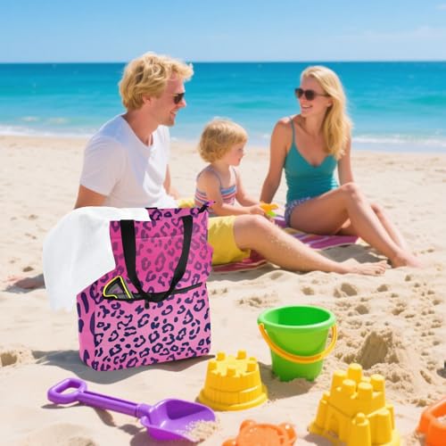 Bolsa de mano resistente al agua con cremallera para ir de compras sin sustos 7