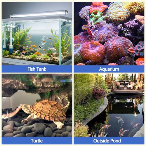 Image of Aquarium Filter Media Floss, 12 inch x 72 inch Cut to Fit Fish Tank Filters for Crystal Clear Water Roll Material Pond Pad Foam for Freshwater, Saltwater, Turtle Tanks, Reef & Koi Ponds