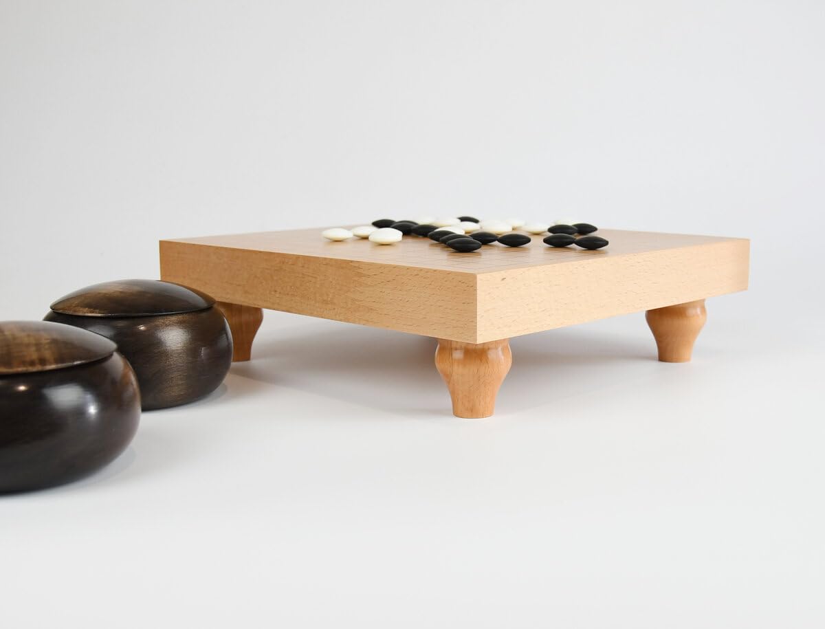 13 x 13 Go Table Set with 8mm Stones and Dark Bowls