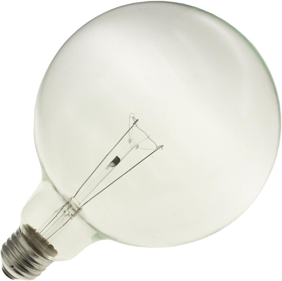 Relacement for Sylvania 14621, 60G40 120V, 5" Diameter, Clear G40 Specialty Globe Light Bulb (4 Pack)