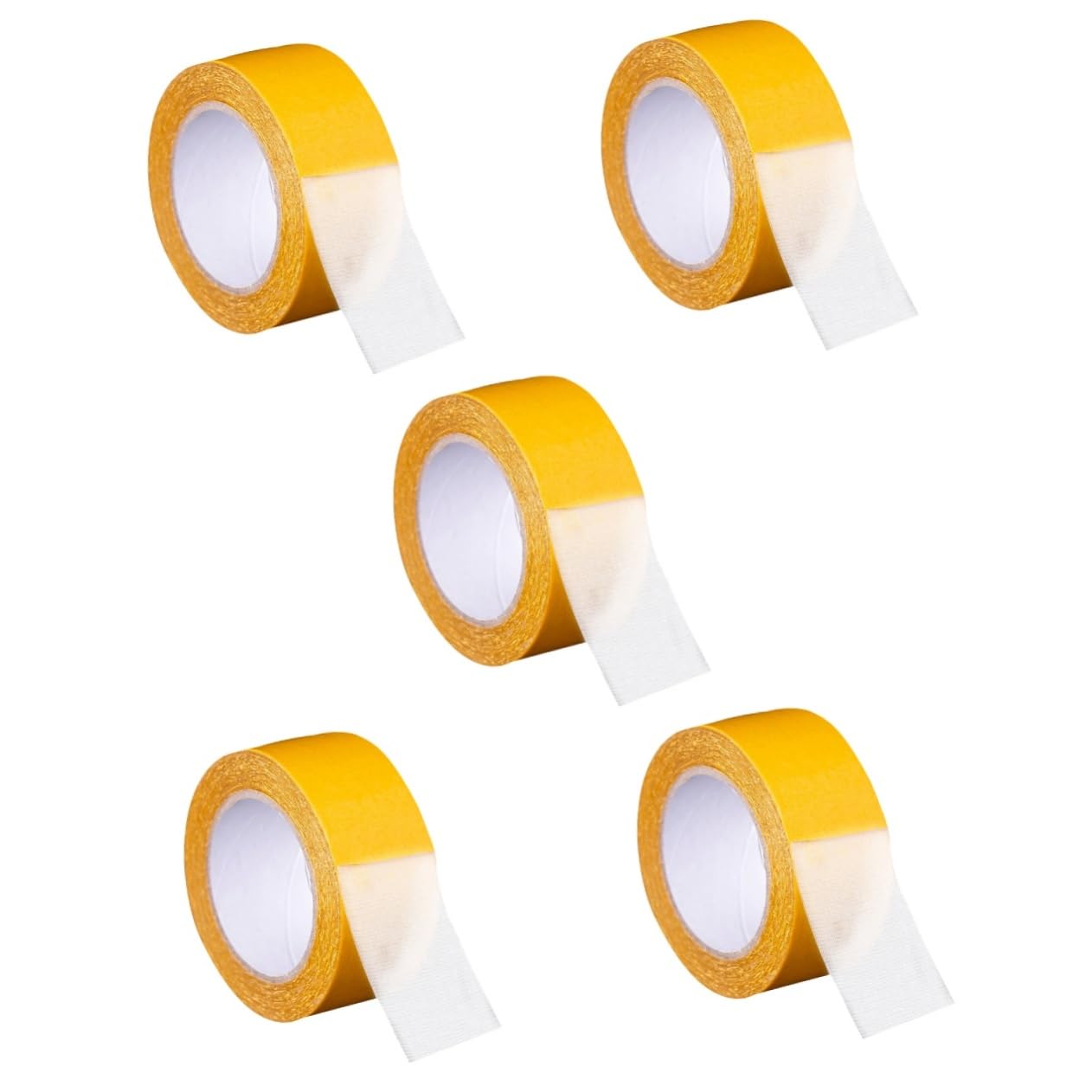 PartyKindom 5rollen Doppelseitiges Klebeband Hochviskoses Selbstklebendes Montageband Für Teppiche Wände Und -projekte Spurlos Abnehmbar Vielseitig Einsetzbar Für Hochzeiten Ausstellungen