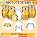 Baderke 3.4 oz Mini Honey Jars Party Favors, 12 Pack Small Glass Honey Jar with Lids Empty Glass Jars for Baby Shower Wedding Bridal Shower and Birthday Party Favors