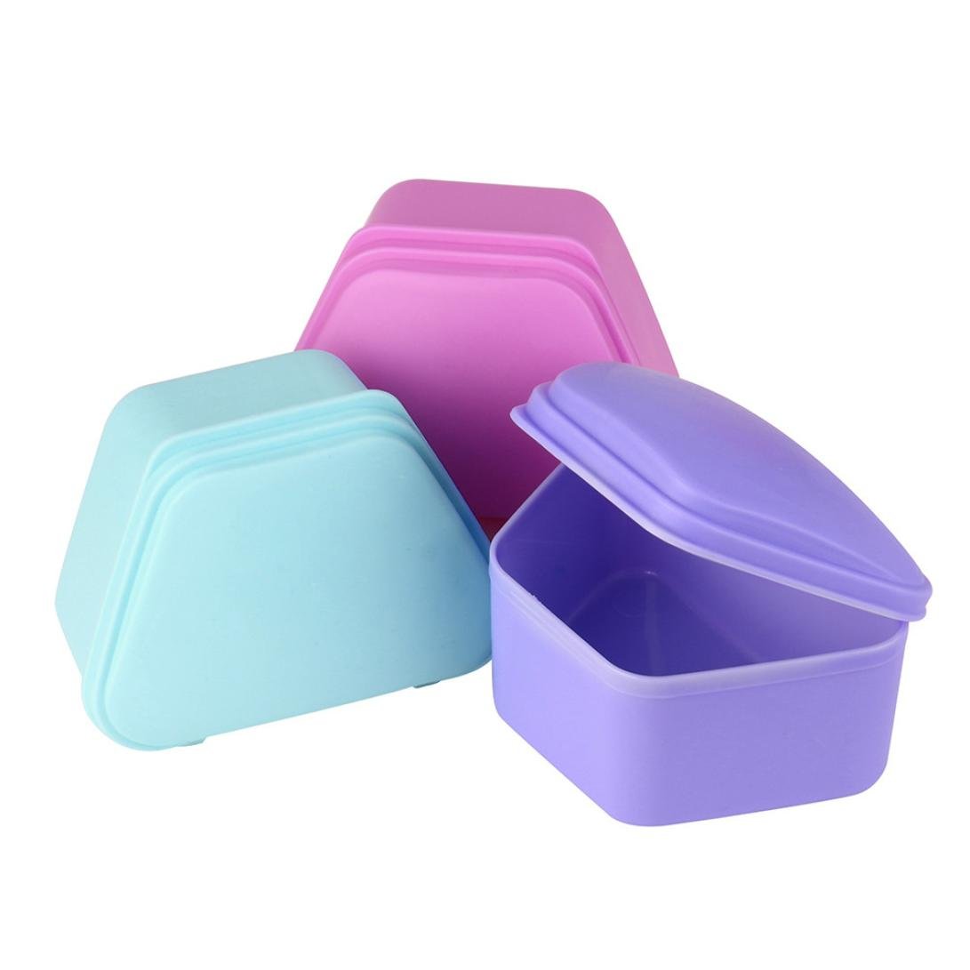 Buy LiPing Denture Cup with Strainer, Denture Case with Lid, Dentures