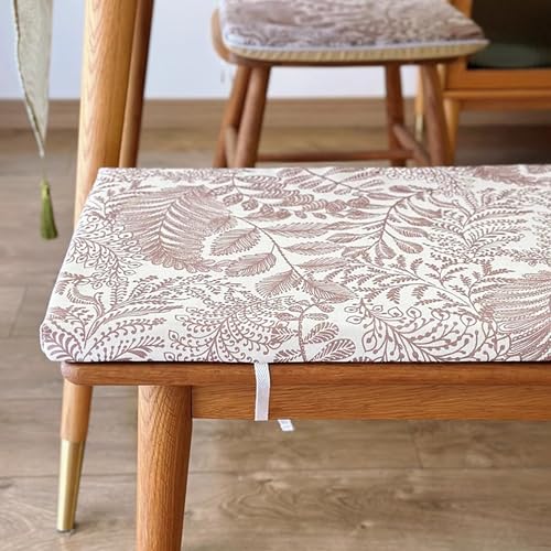 XIEMINLE Langes Stuhlkissen, Sitzkissen für Innenmöbel, rutschfestes Sitzkissen mit Reißverschluss, waschbares Schaumstoffkissen für Sofa, Schaukel, Küche, Haushalt (100 x 30 x 3 cm,