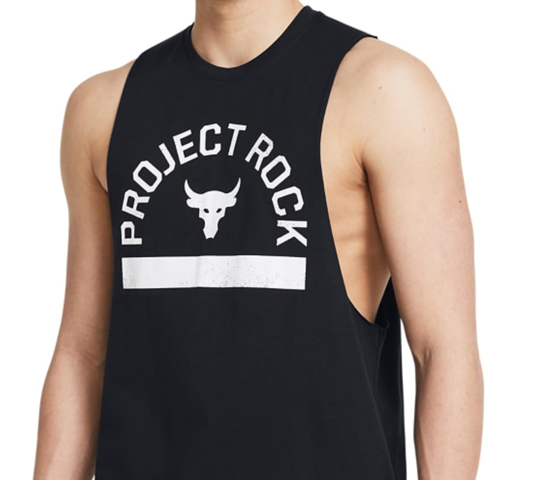 Under Armour Project Rock Payoff Graphic Sleeveless T Shirt Project Rock Payoff Graphic T-Shirt sans Manches Homme (Lot de 1)