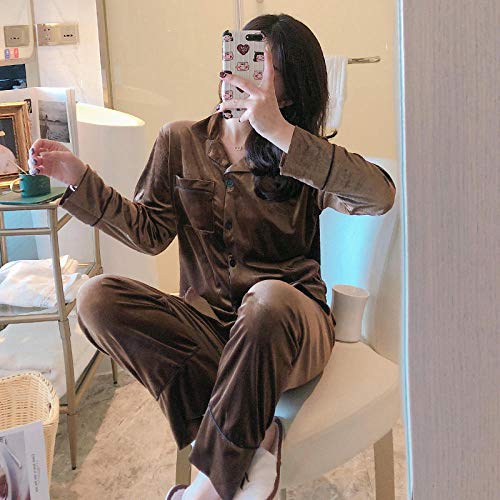 TDYSDYN Pijamas Polar Super Suave con Estampado,Pijama de Terciopelo Casual cálido de...