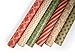 Note Card Cafe Kraft Christmas Wrapping Paper | 6 Pack | 30 x 120 inch Rolls | Elegant, Minimalist Designs | for Holidays, Christmas, Gifts, Presents, Exchanges, Showers | Recyclable, Biodegradable
