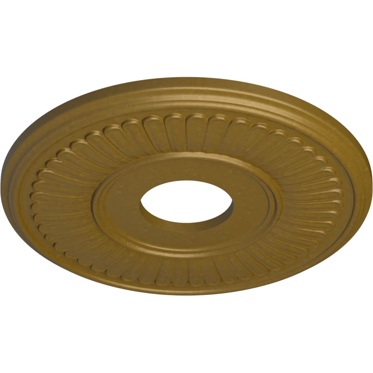 Ekena Millwork CM15BEGLS 15 3/4"OD X 3 7/8"ID X 3/4"P Berkshire Ceiling Medallion Fits Canopies Up to 7", Gold — Amazon image 2