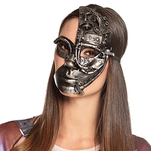 Boland Half Mask Robot Steampunk for Women - Multi-Coloured Design - Perfect for Costume Parties Cosplay, and Themed Events - Image 3