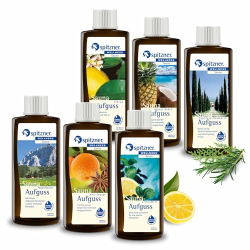 Spitzner Saunaaufguss Set Erlebnisreise (6 x 190ml)