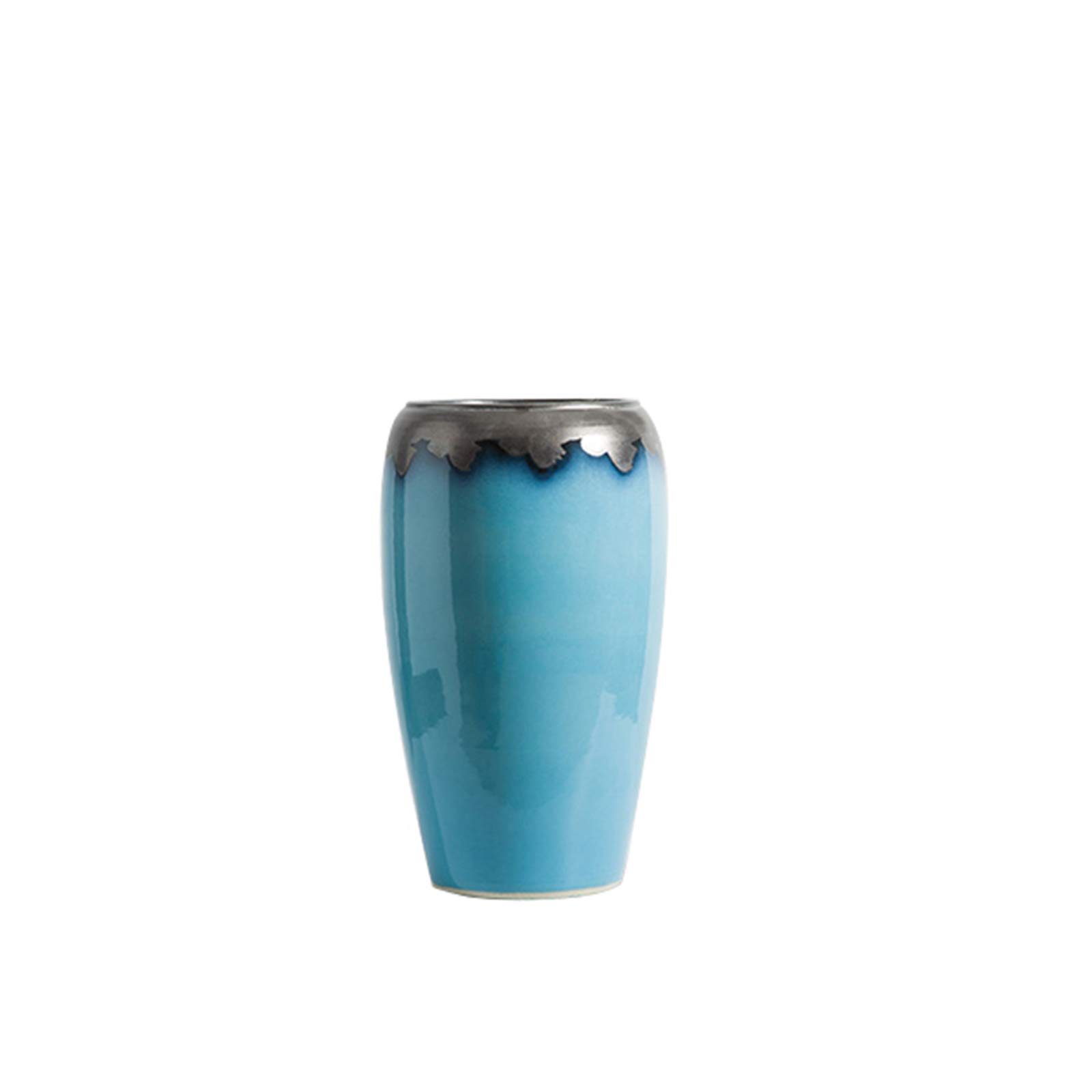 asdchZen Indoor Gardening Hotel Villa Vase Decoration Floor-Standing Large Decorative Vase Home Decoration Ceramic Vase,27 * 48CM
