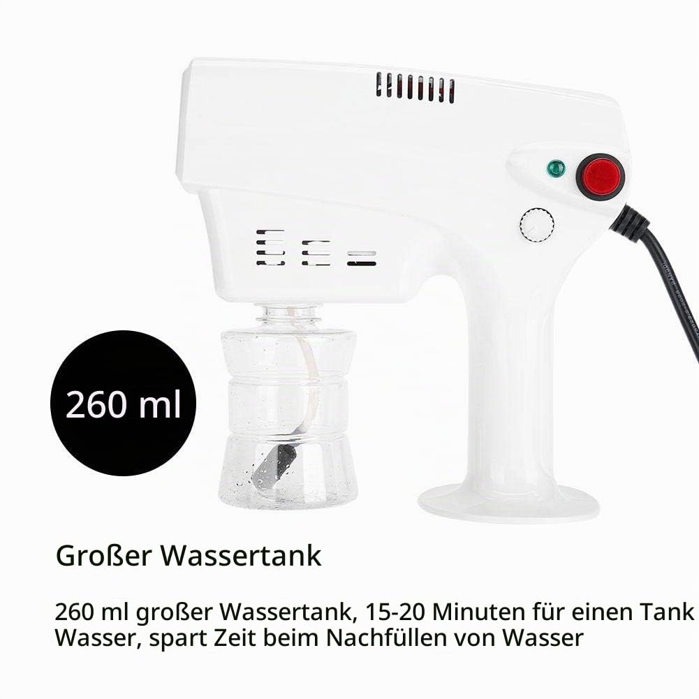 Nano Steam Gun, 260ML Multifunktionales Haarspray Nano Mister Hair Steamer, Haarfärbemittel Dampfer Humidifer Haarpflegetool Haarpflege Spa Luftbefeuchter für Friseursalon, Persönlicher Gebrauch(EU)