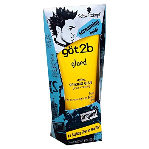 Got2b Glued Styling Spiking Glue,SCREAMING HOLD, 6.0 oz