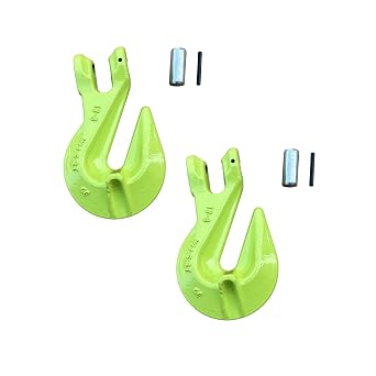 Clevis Grab Hooks 11684 lbs 2Pack Heavy Duty Chain Hook for Truck Trailer Chain Forged Alloy Steel Chain Hook for Transport2Pack *5.3t