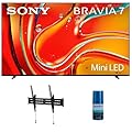 Sony K85XR70 85 Inch 4K Bravia LCD Mini LED Full Array HDR Google TV with a Walts TV Large/Extra Large Tilt Mount for 43"-90" Compatible TV's and Walts HDTV Screen Cleaner Kit (2024)