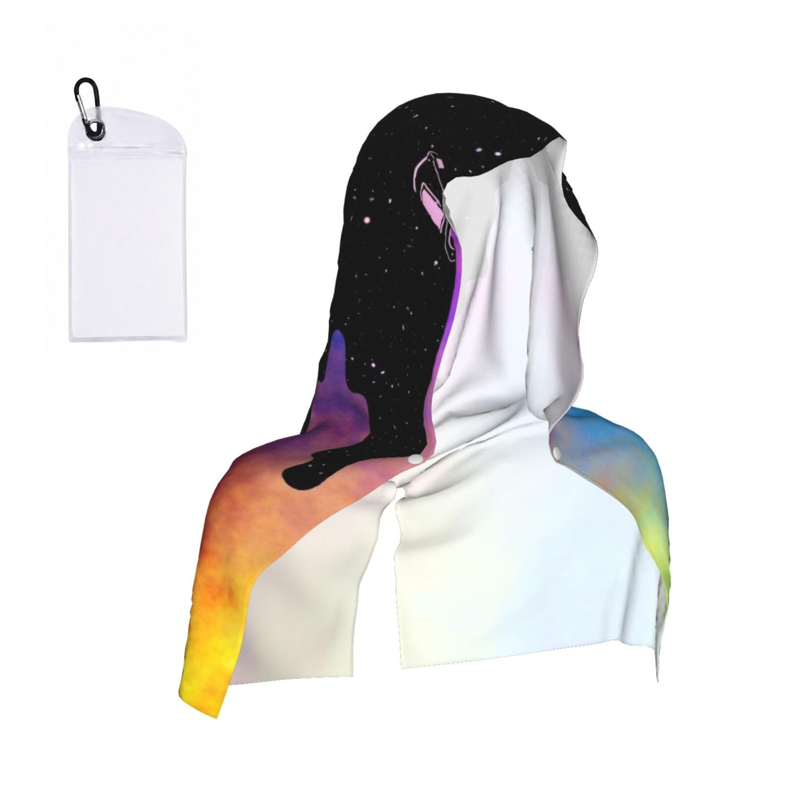 WXWJSHMGC Pigment Print Cooling Hoodie Towel, Cooling Towels For Neck And Face Sun Protection Instant Cool Hoodie(Sport/Camping/Work Out/Hot Weather)