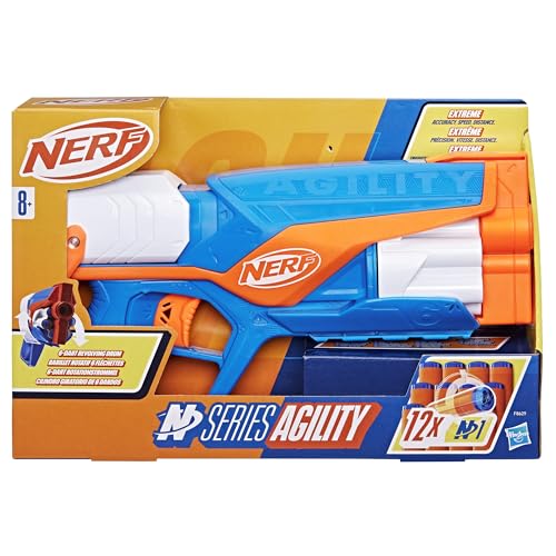 nerf n series agility blaster 12 n1 darts compatible only n series blasters 6 dart drum kids outdoor games