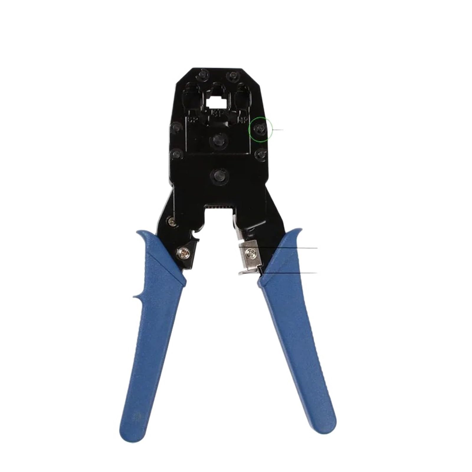 Tester for cavi di rete Ethernet Kit RJ45 Piegatore Strumento di crimpatura Punch Down RJ11 Cat5 Cat6 Rilevatore di linea metallica 8P8C | Network Ethernet Cable Tester RJ45 Kit Crimper Crimping Tool Punch Down RJ11 Cat5 Cat6 Wire Line Det(6 IN ONE)
