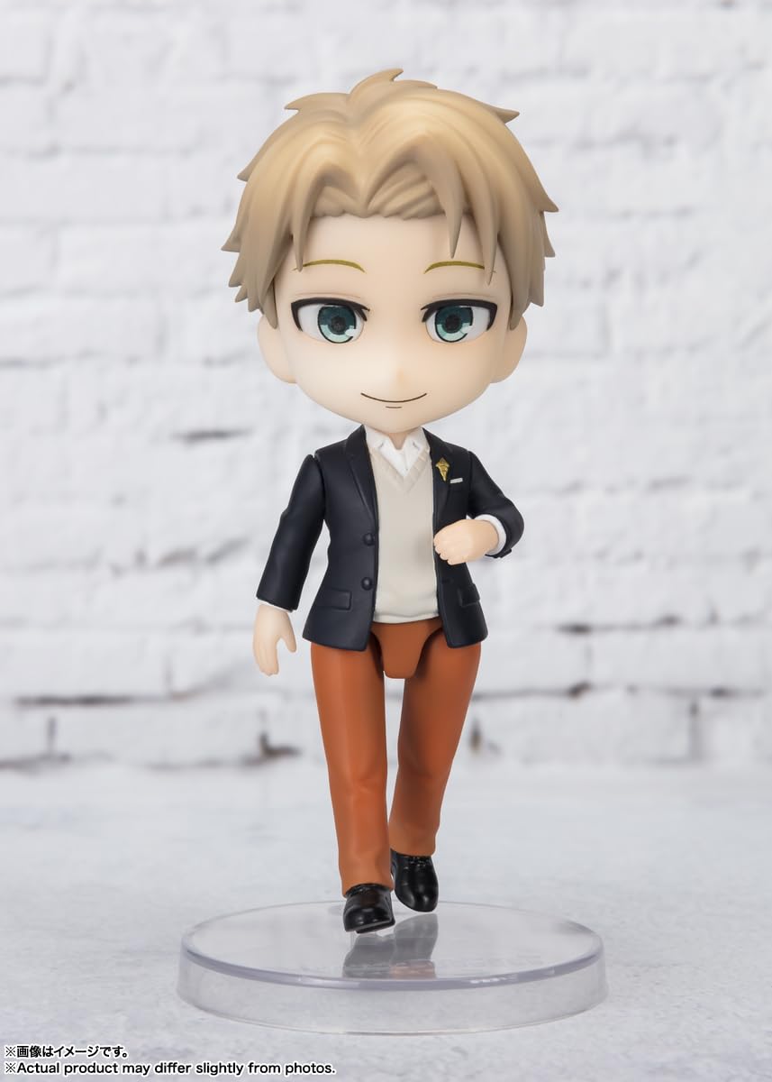TAMASHII NATIONS BANDAI Spy x Family Figuarts Mini Loid Forger (Odekeke Outfit) 9cm, Black - Image 4