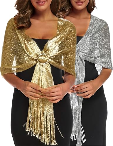 Rheane Women's Scarves & Wraps Evening Dresses for Women Gold