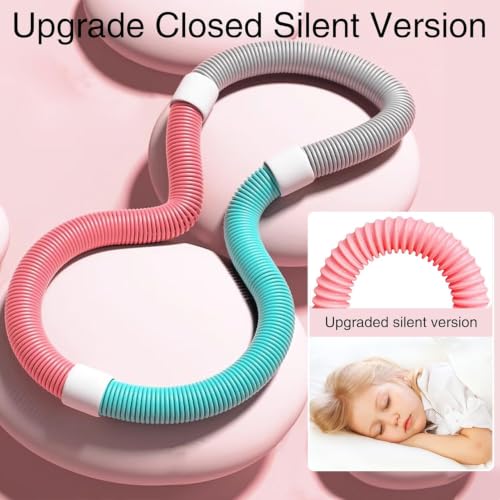 Image of Weighted Infinity Fitness Hoop for Adults and Kids- Adjustable Detachable Smart Hula Hoop for Waist & Core Workout, Fun Cardio Exercise for Home Fitness & Weight (Hula Hoop-1)