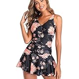 badeanzug kleid mädchen Bandeau Bikini Set Taille Strandkleidung Bikinihose Damen Strapless Daisy Print Sonnenblumensalat Schnür Zweiteiler Regen von Blütenblätter Solid Bikini Anzug Damen Mix Match Bandeau Mini Bikini-Set Damen Neckholder Bikini Sets Wetlook Dessous Set Brustfreier BH Top und Ouvert Slip T-Back Tanga Erotische Reizwäsche Bikini Damen Set Schwarz High Waist Off Shoulder Brazilian Push Up Oberteil