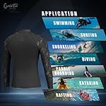 GoldFin Mens Wetsuit Top, 3mm Wetsuits Men Neoprene Jacket Long Sleeve Wet Suits for Water Sports Diving Surfing Kayaking Swimming - Image 5