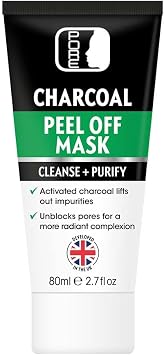 PORE - Blackhead peel off face mask with Activated Bamboo Charcoal to Remove Blackheads & Impurities for Men and Women - Purifying, deep cleansing and suitable for all skin types. 80ml Tube