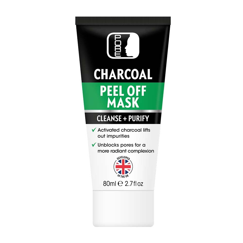 PORE - Blackhead peel off face mask with Activated Bamboo Charcoal to Remove Blackheads & Impurities for Men and Women - Purifying, deep cleansing and suitable for all skin types. 80ml TubePORE - Blackhead peel off face mask with Activated…