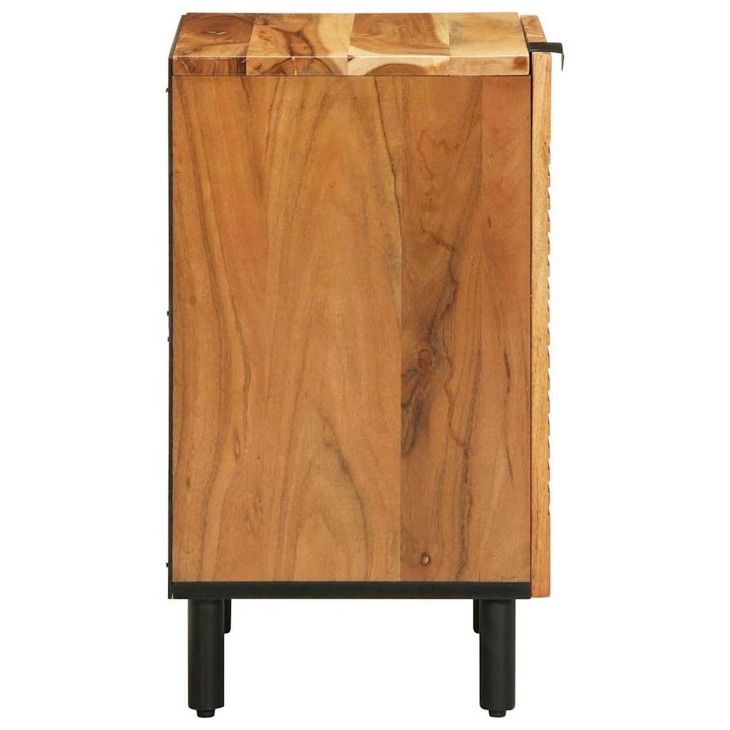 Mueble de baño marrón 38 x 33 x 58 cm madera maciza mango