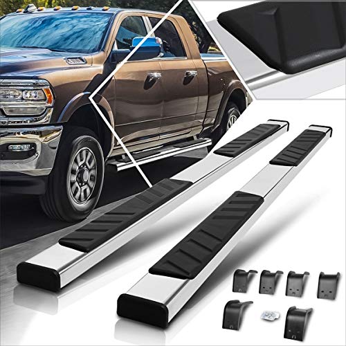 5 Inch Stainless Running Boards Side Setps Nerf Bars Compatible with Dodge Ram 1500-3500 Crew Cab 09-21