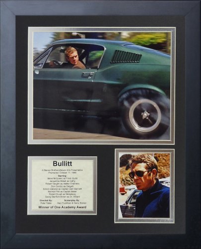 Cadre photo Bullitt Legends Never Die 11x35,6 cm, le cadeau parfait pour passionné