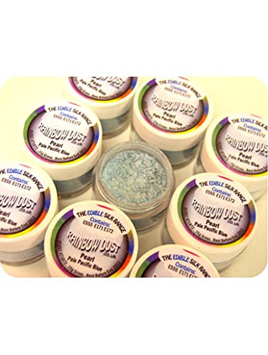 Rainbow DustPearl Pacific Blue Edible Silk Range by Classikool®