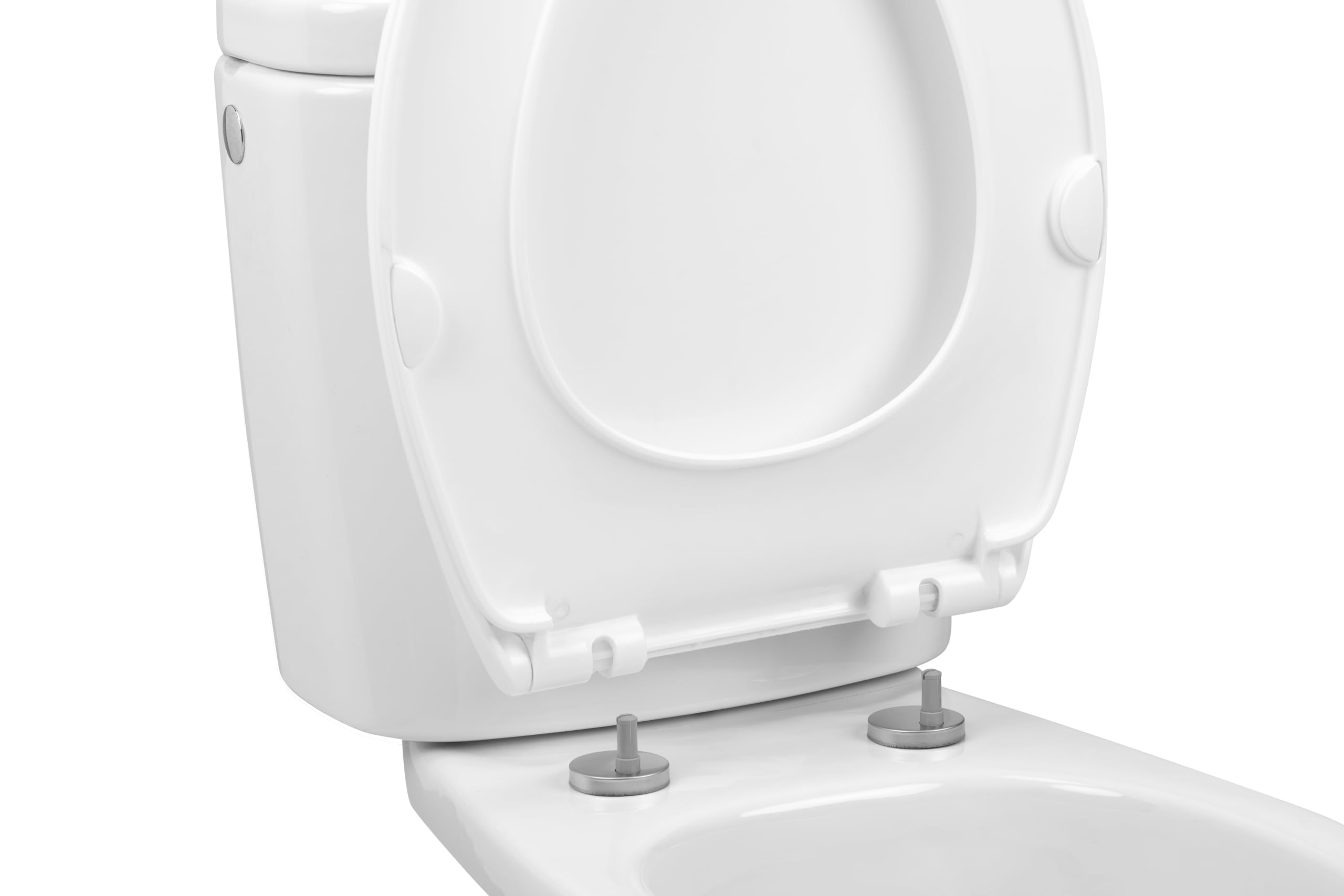 TATAY Tavoletta WC Universale con Chiusura Ammortizzata 37x44,5 cm Bianco Modello Golf