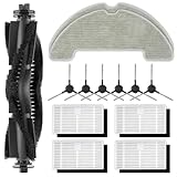 (13 pezzi) W11/W9 pezzi di ricambio compatibile con robot aspirapolvere Vexilar W11/W9, 1 rullo spazzolino, 6 spazzole laterali, 4 filtri HEPA con filtri in schiuma, 2 salviette, set di accessori