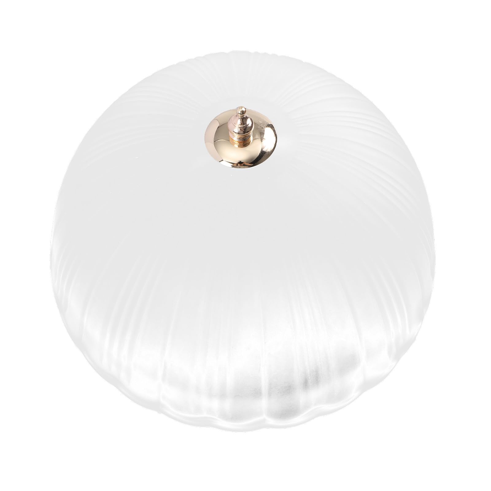 Runder Lampenschirm aus Glas, Weiß, für Tisch und Deckenlampe Zufälliger Stil