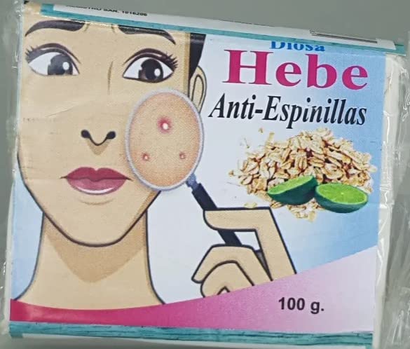 Jabón anti espinillias Diosa Hebe, jabón anti acné Diosa Hebe, tratamiento para el acné, tratamiento para el acné 3.53 oz (paquete de 1)