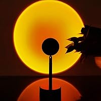 Vista 4 de Balkwan Sunset Lamp Projection Rotation Rainbow Lamp Led Romantic Visual Led Light Network Red Light with USB Modern Floor Stand Night Light Living