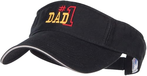 Visera de sándwich bordada con contorno de papá número 1