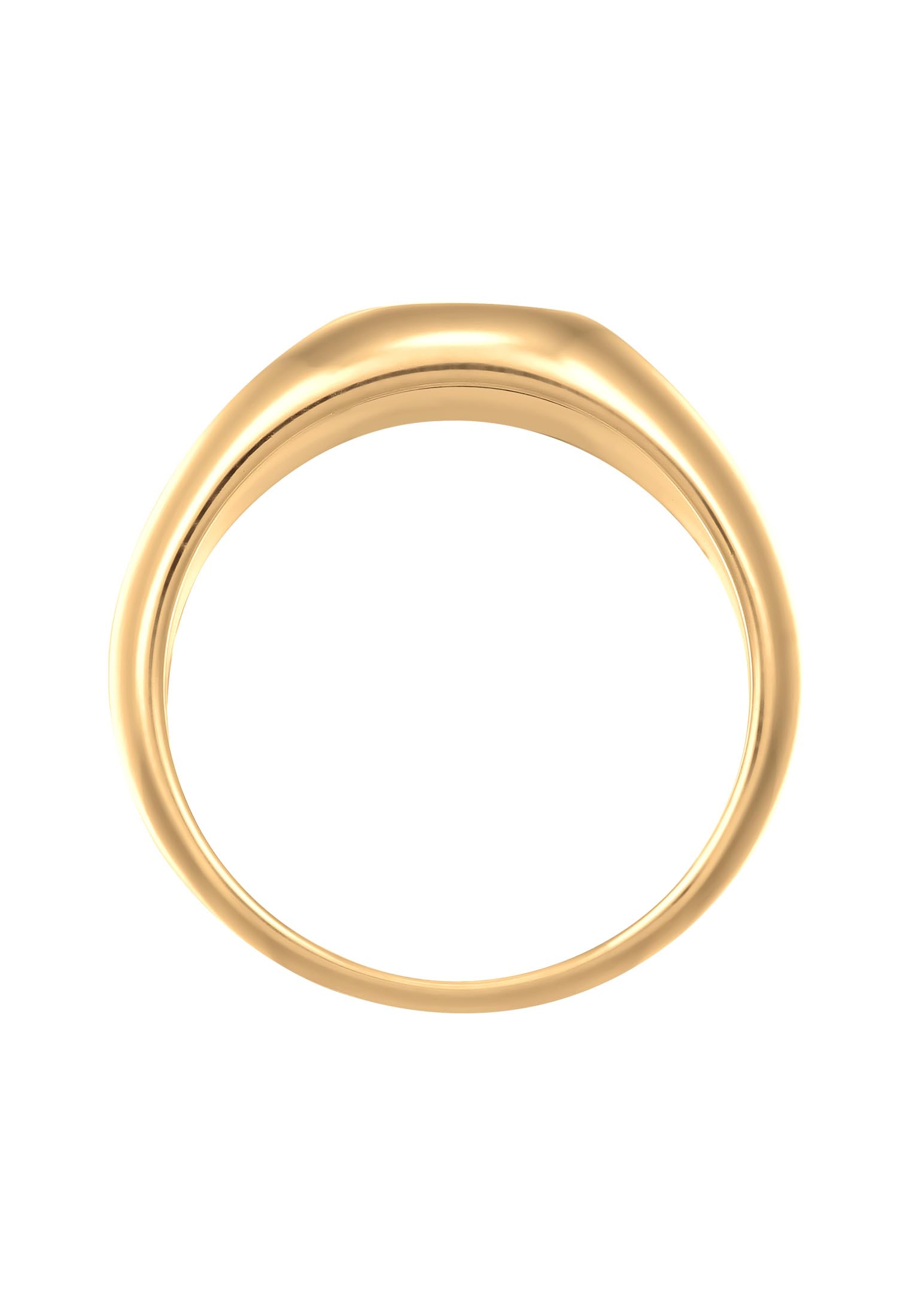 Kuzzoi Chevalière pour homme polie avec émail en argent sterling 925 plaqué or bague en argent massif pour hommes de taille 60-66, 0611392824