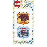 パイオニア トミカ ワッペン 消防車 消防指揮車 救急車 2枚 横35mm×縦34mm シール・アイロン 両用接着 TOM650-TOM72