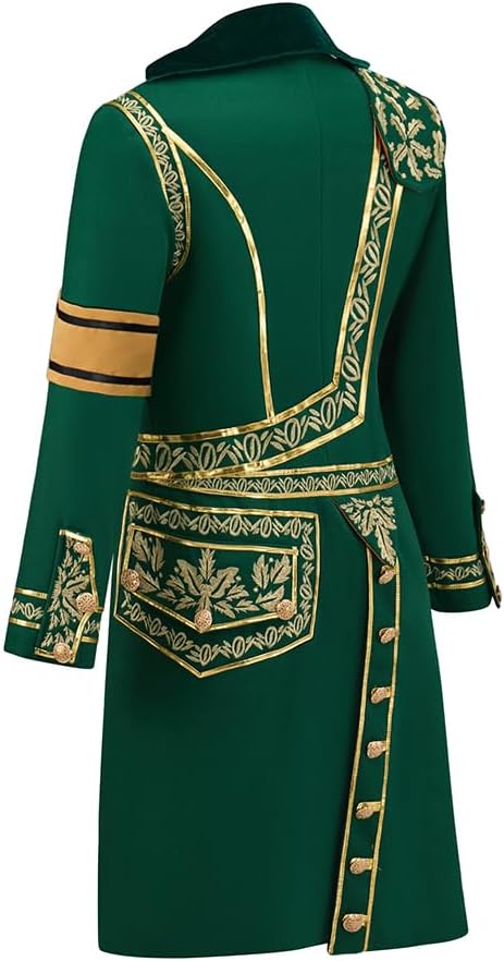 Men's Medieval Tuxedo Jacket Tailcoat Gothic Steampunk Victorian Vintage Embroidery Frock Coat