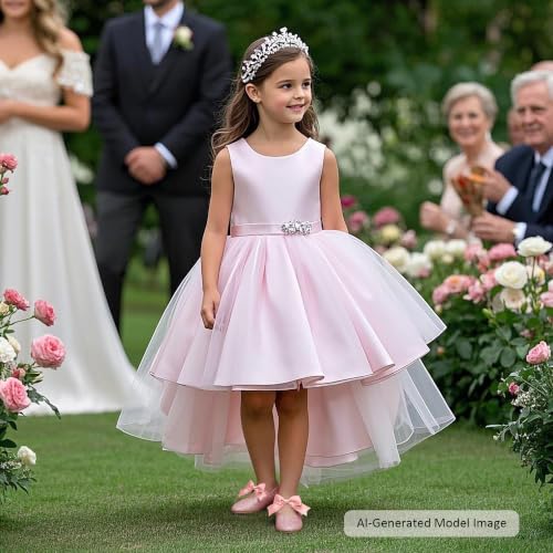 Image of Felix & Flora Toddler Flower Girl Dress Shoes - Baby Girl Ballet Mary Jane Flats for Party School Wedding